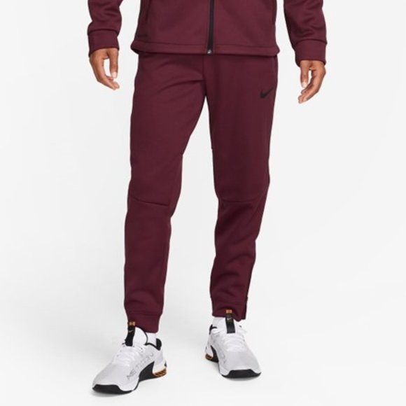 NWT [Nike] Therma Sphere Therma-FIT Burgundy Athletic Fitness Pants Men's Sz S - Picture 2 of 7